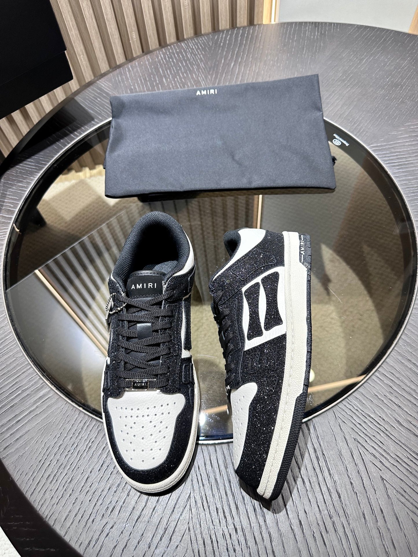 Amiri Leather Low-Top Fashion Sneakers - Casual Sports Shoes