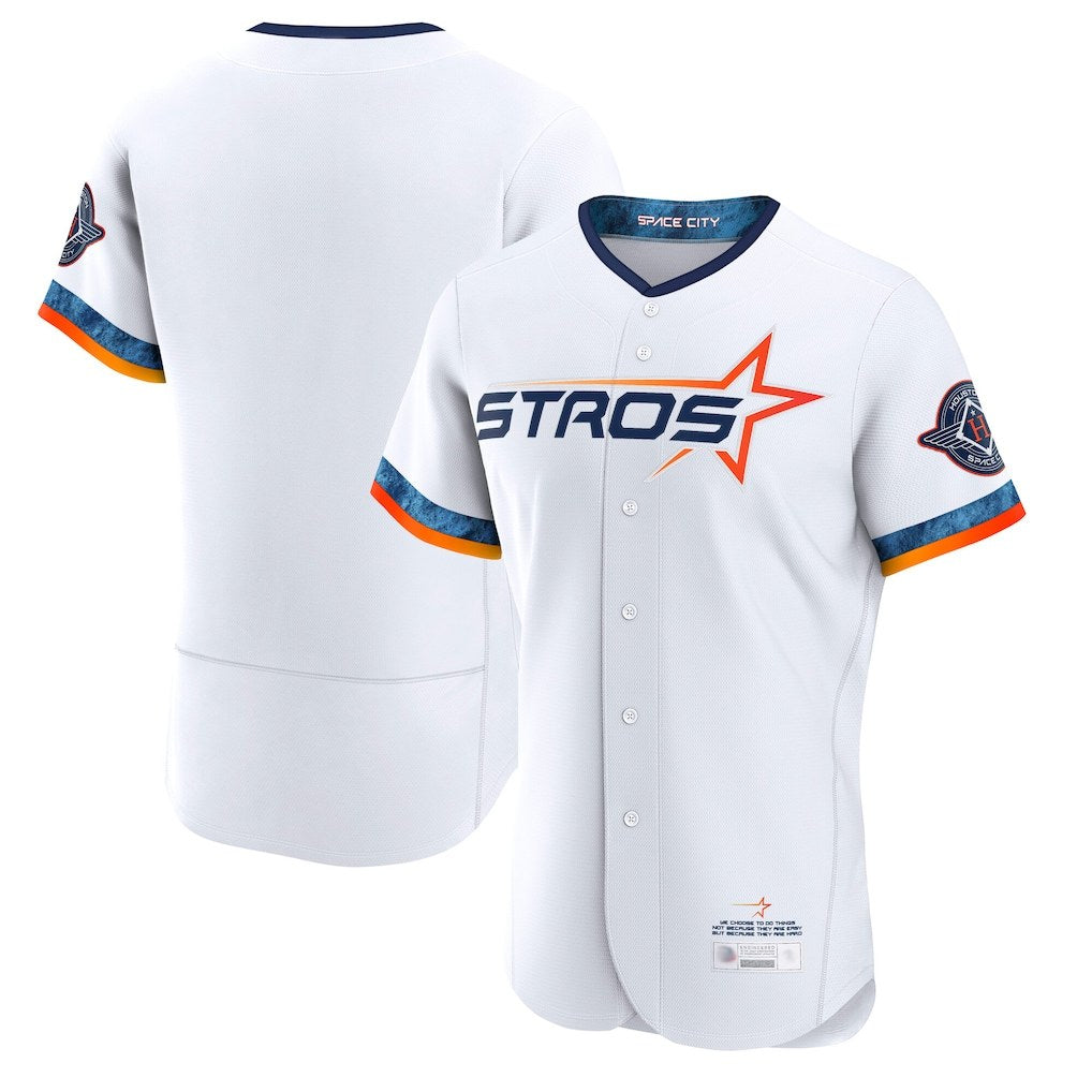 Houston Astros Blank Player White Fedasgoge City Connect Limited Elite Home Stitched Jerseys
