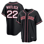 Boston Red Sox #22 Garrett Whitlock Player Black Fedasgoge Out Home Game Stitched Jerseys