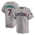 Arizona Diamondbacks #7 Corbin Carroll Player Gray Fedasgoge Road Limited Home Game Stitched Jerseys