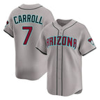 Arizona Diamondbacks #7 Corbin Carroll Player Gray Fedasgoge Road Limited Home Game Stitched Jerseys
