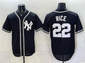 New York Yankees #22 Ben Rice 2026 Fashion Replica Black Fedasgoge Out Stitched Jersey