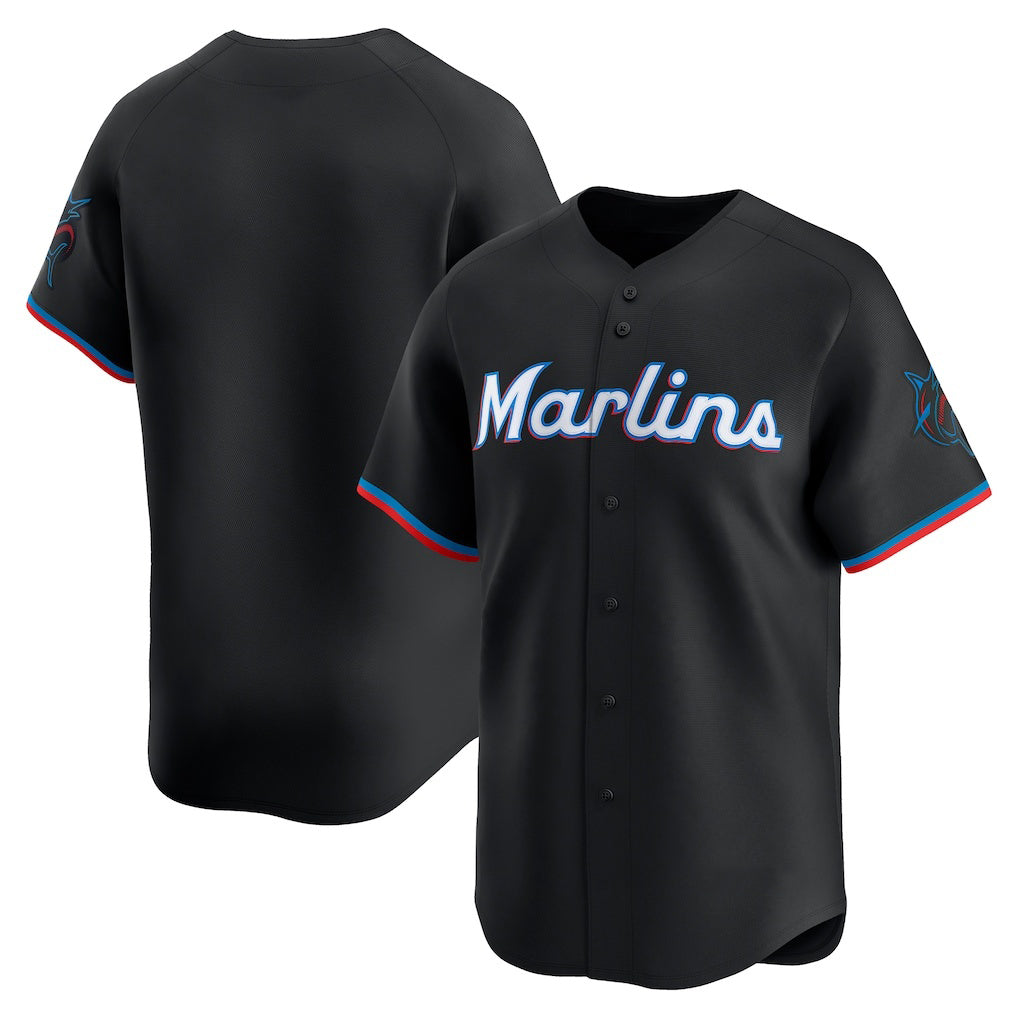 Miami Marlins Black Fedasgoge Alternate Limited Jersey