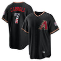 Arizona Diamondbacks #7 Corbin Carroll Player Black Fedasgoge USA 250 Fourth of July Game Home Stitched Jerseys