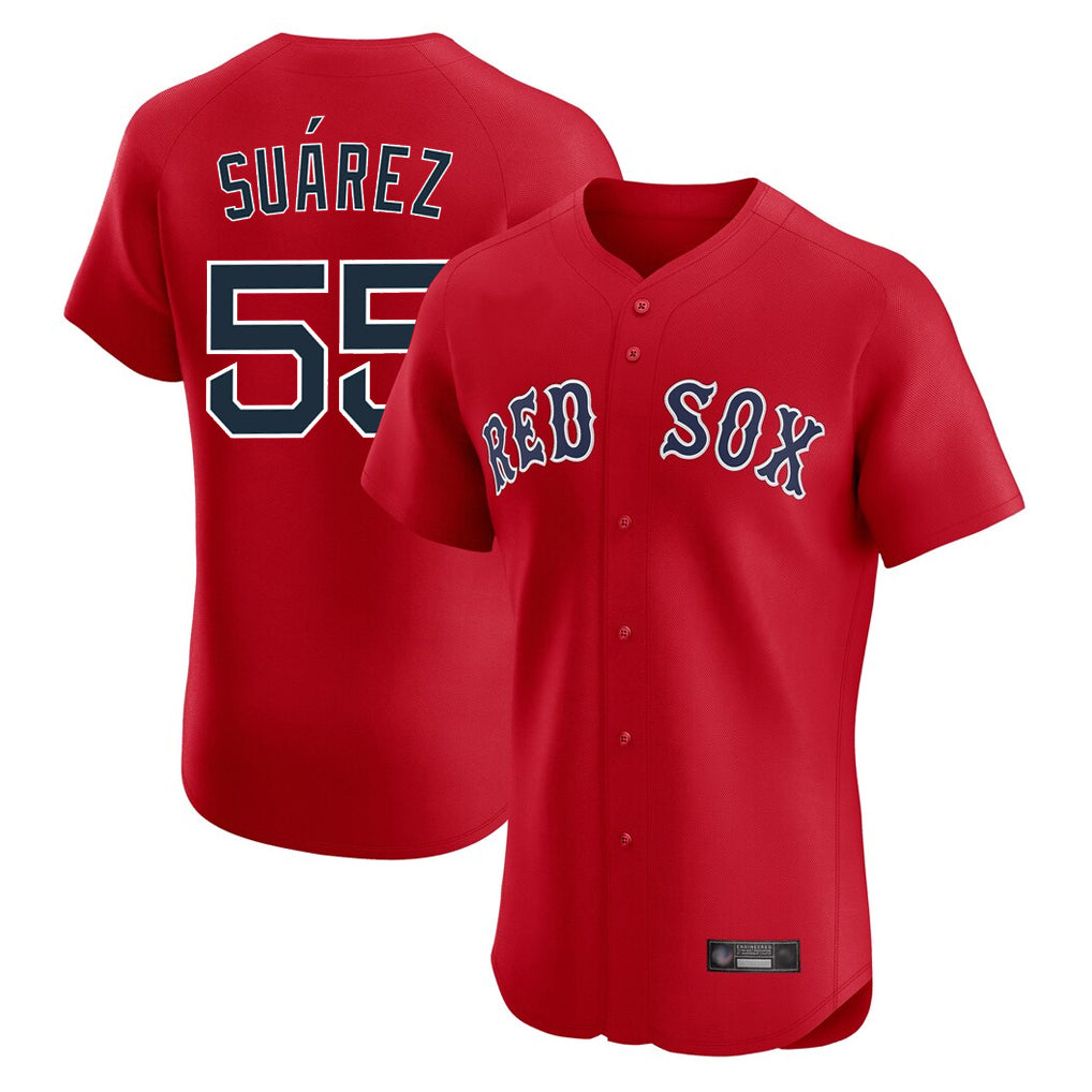 Boston Red Sox #55 Ranger Suarez Player Red Fedasgoge Limited Elite Home Game Stitched Jerseys1