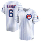 Chicago Cubs #6 Matt Shaw White Fedasgoge Home Limited Stitched Jersey