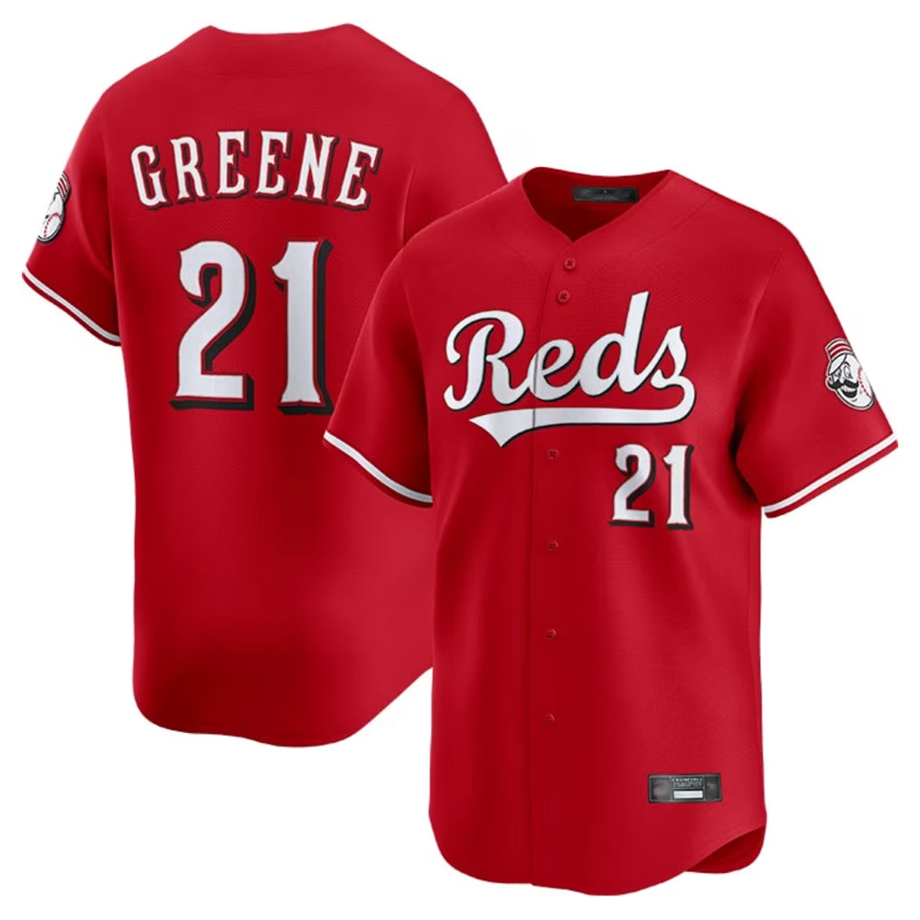 Cincinnati Reds #21 Hunter Greene Player Red Fedasgoge Home Limited Stitched Jerseys