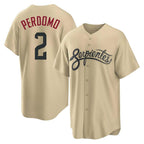 Arizona Diamondbacks #2 Geraldo Perdomo Player Tan Fedasgoge City Connect Home Game Stitched Jerseys