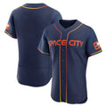 Houston Astros Blank Player Navy Fedasgoge City Connect Limited Elite Home Stitched Jerseys