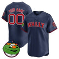 Custom Boston Red Sox Wally Vapor Premier Limited Jersey ¨C Navy Fedasgoge