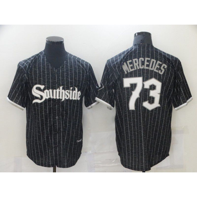 Chicago White Sox #73 Yermin Mercedes City Edition Black Fedasgoge Game 2021 Jerseys