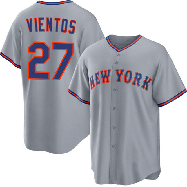 New York Mets #27 Mark Vientos Gray Fedasgoge 2025 Limited Stitched Jersey