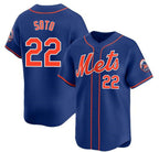 New York Mets #22 Juan Soto Royal Fedasgoge 2024 Alternate Limited Stitched Jersey