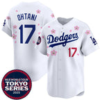 Los Angeles Dodgers #17 Shohei Ohtani White Fedasgoge 2025 Tokyo Series Limited Stitched Jersey