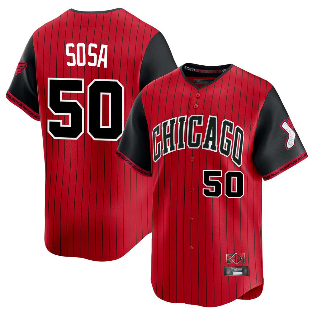 Chicago White Sox #50 Lenyn Sosa Player Red Fedasgoge City Connect Limited Home Stitched Jerseys