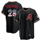 Arizona Diamondbacks #28 Nolan Arenado Player Black Fedasgoge USA 250 Fourth of July Game Home Stitched Jerseys