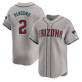 Arizona Diamondbacks #2 Geraldo Perdomo Player Gray Fedasgoge Road Limited Home Game Stitched Jerseys
