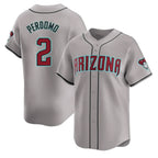 Arizona Diamondbacks #2 Geraldo Perdomo Player Gray Fedasgoge Road Limited Home Game Stitched Jerseys