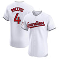 Cleveland Guardians #4 Brayan Rocchio Player White Fedasgoge Limited Elite Home Stitched Jerseys