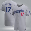 Los Angeles Dodgers #17 Shohei Ohtani Gray Fedasgoge Flex Base Stitched Jersey