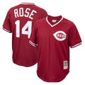 Cincinnati Reds #14 Pete Rose Player Red Fedasgoge Throwback Cooperstown Collection Limited T-shirt Stitched Jerseys
