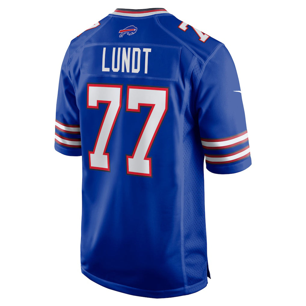 B.Bills #77 Chase Lundt Royal Fedasgoge Team Game Jersey