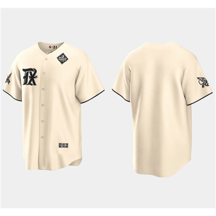 Texas Rangers Blank Cream Fedasgoge 2023 World Series City Connect Stitched Jersey