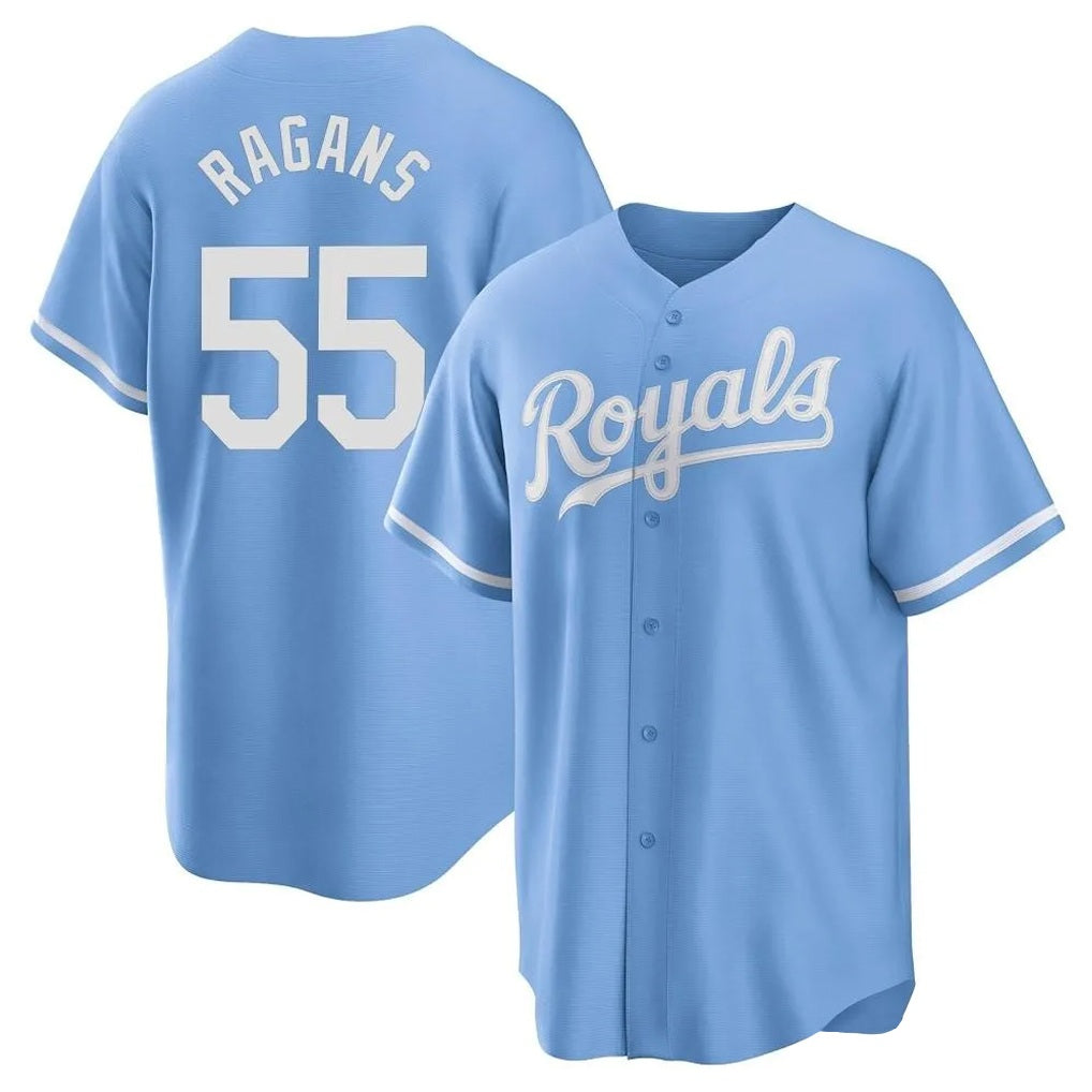 Kansas City Royals #55 Cole Ragans Player Light Blue Fedasgoge Home Game Stitched Jerseys