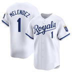 Kansas City Royals #1 MJ Melendez White Fedasgoge 2024 Home Limited Stitched Jersey