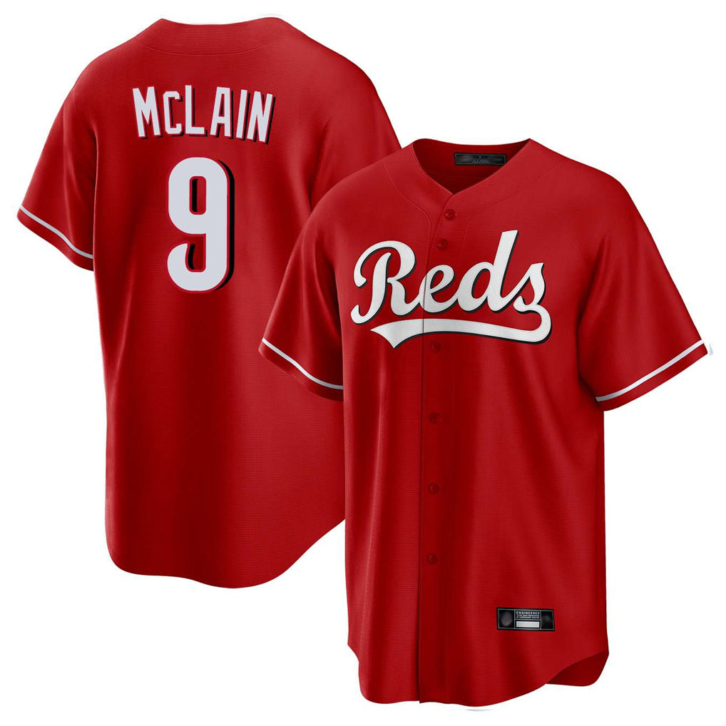 Cincinnati Reds #9 Matt McLain Player Red Fedasgoge Home Game Stitched Jerseys