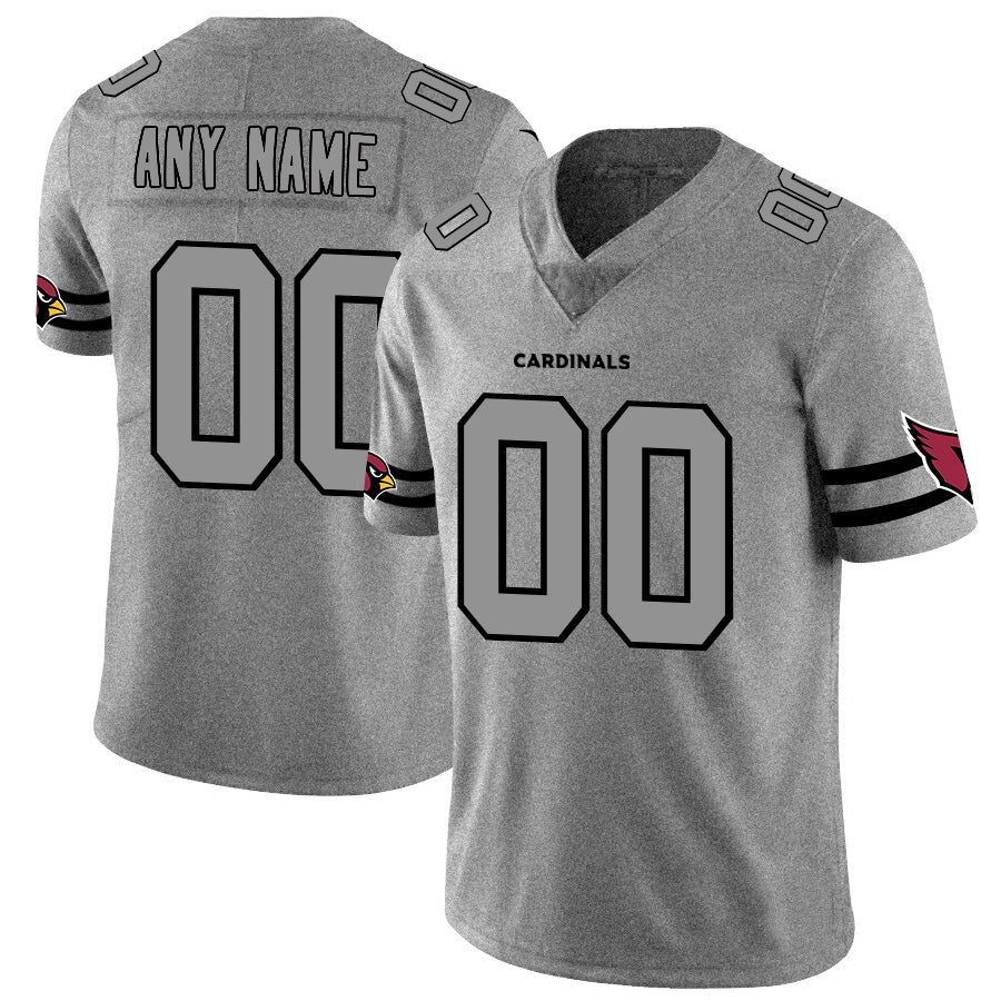 Custom A.Cardinals 2019 Gray Gridiron Gray Fedasgoge Vapor Untouchable Limited Jersey
