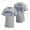 Toronto Blue Jays #90 Adam Cimber Gray Fedasgoge Road Flex Base Player Jersey