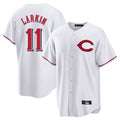 Cincinnati Reds #11 Barry Larkin Player White Fedasgoge Home Game Stitched Jerseys
