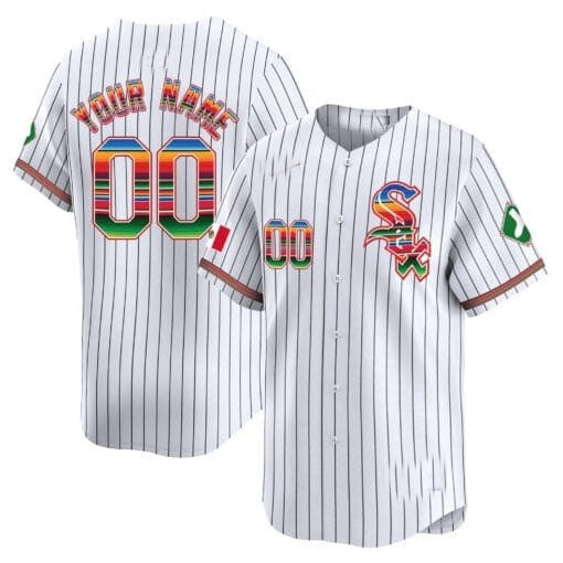 Custom Chicago White Sox Mexico Vapor Premier Limited Jersey V2- White 2 Fedasgoge