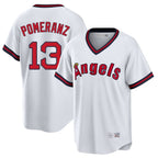 Los Angeles Angels #13 Drew Pomeranz Player White Fedasgoge T-shirt Home Game Stitched Jerseys