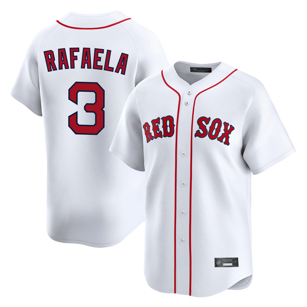 Boston Red Sox #3 Ceddanne Rafaela Player White Fedasgoge Limited Home Game Stitched Jerseys1