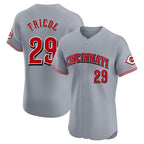 Cincinnati Reds #29 TJ Friedl Player Gray Fedasgoge Limited Elite Home Stitched Jerseys