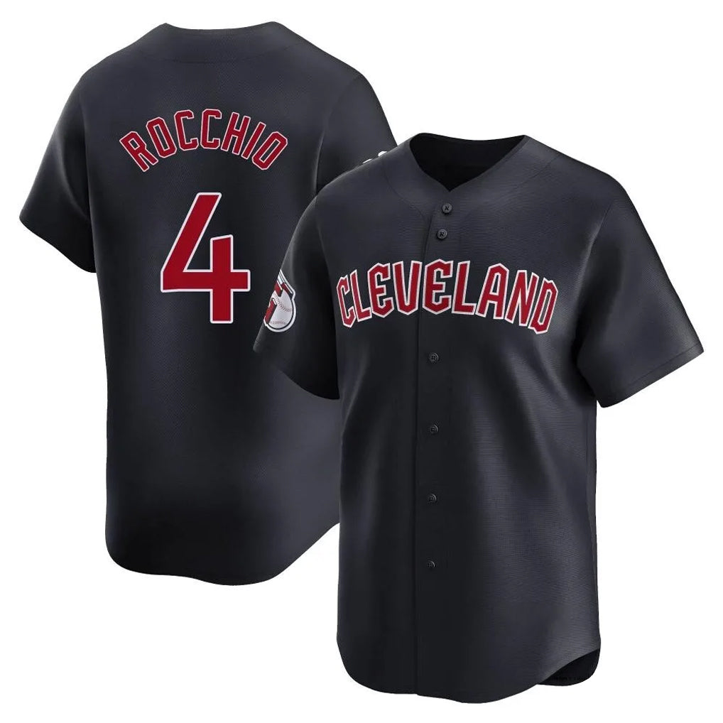 Cleveland Guardians #4 Brayan Rocchio Player Navy Fedasgoge Limited Home Game Stitched Jerseys