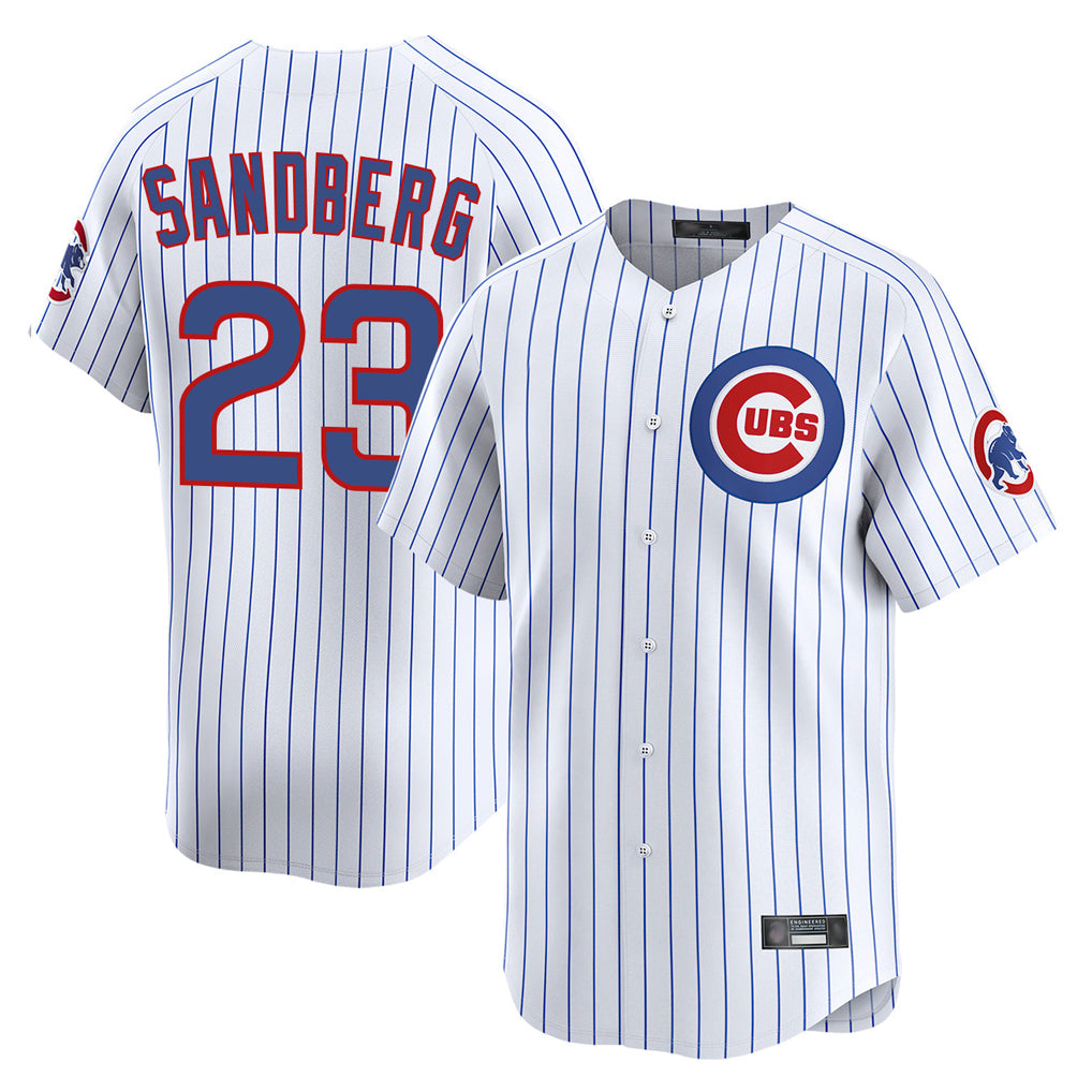 Chicago Cubs #23 Ryne Sandberg Player White Fedasgoge Limited Home Game Stitched Jerseys