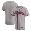 Atlanta Braves Gray Fedasgoge Limited Elite Home Game Blank Player Stitched Jerseys