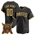 Custom Pittsburgh Pirates Black Fedasgoge 2026 City Connect Stadium Stitched Jersey