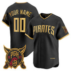 Custom Pittsburgh Pirates Black Fedasgoge 2026 City Connect Stadium Stitched Jersey