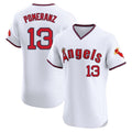 Los Angeles Angels #13 Drew Pomeranz Player White Fedasgoge T-shirt Home Limited Elite Stitched Jerseys