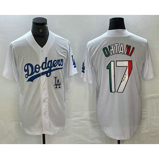 Los Angeles Dodgers #17 Shohei Ohtani Mexico White Fedasgoge Cool Base Stitched Jerseys