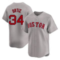 Boston Red Sox #34 David Ortiz Player Gray Fedasgoge Road Limited Home Game Stitched Jerseys1