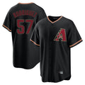 Arizona Diamondbacks #57 Eduardo Rodriguez Player Black Fedasgoge Limited Home Stitched Jerseys