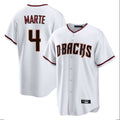 Arizona Diamondbacks #4 Ketel Marte Player White Fedasgoge Home Game Stitched Jerseys