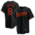 Baltimore Orioles #8 Cal Ripken Player Black Fedasgoge Home Game Stitched Jerseys