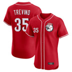 Cincinnati Reds #35 Jose Trevino Player Red Fedasgoge Limited Elite Home Game Stitched Jerseys