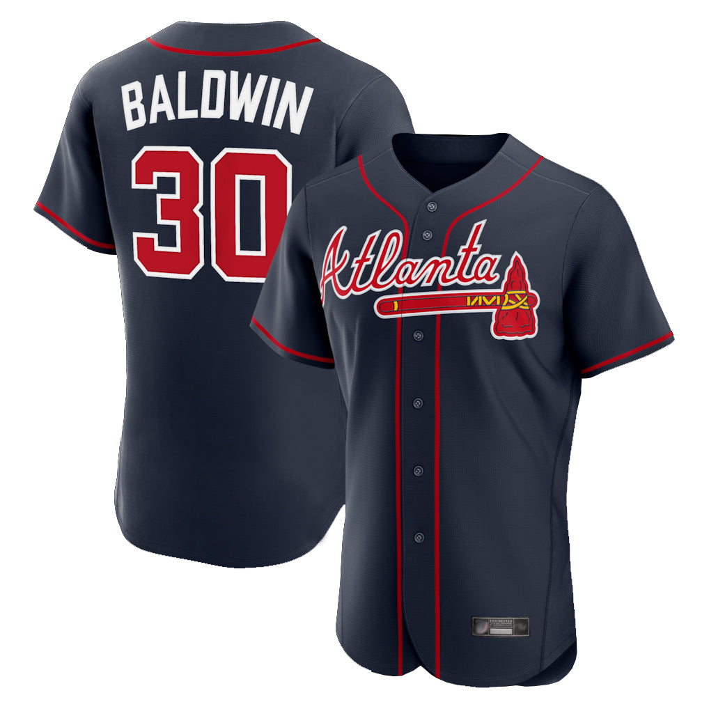 Atlanta Braves #30 Drake Baldwin Player Navy Fedasgoge Limited Elite Home Game Stitched Jerseys